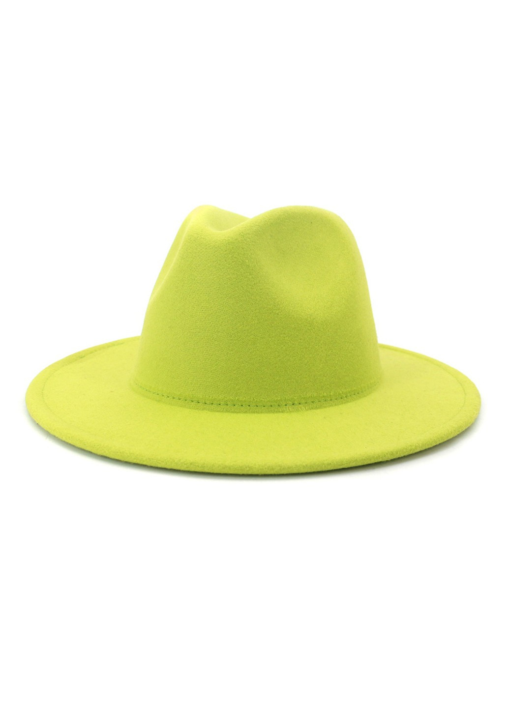 Шляпа унисекс Федора с устойчивыми полями черная No Brand (277161504)