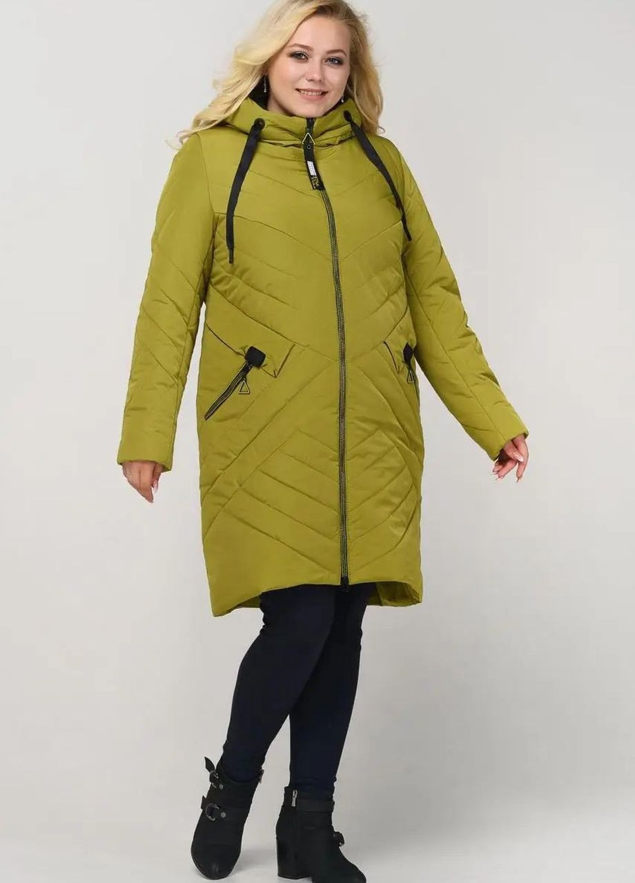 Лаймовая демисезонная куртка женская демисезонная большого размера SK