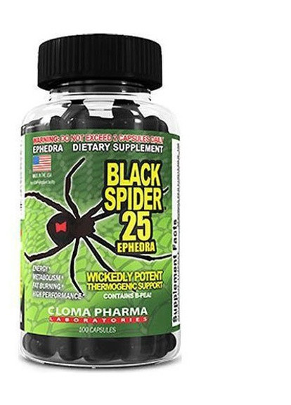 Black Spider 25 100 Caps Cloma Pharma (257342704)