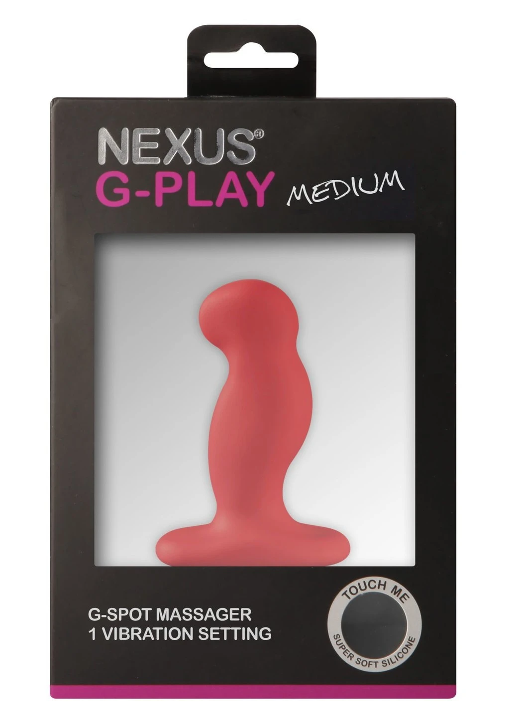 Вібромасажер простати G-Play Plus M Red, макс діаметр 3 см, перезаряджається Nexus (276390163)