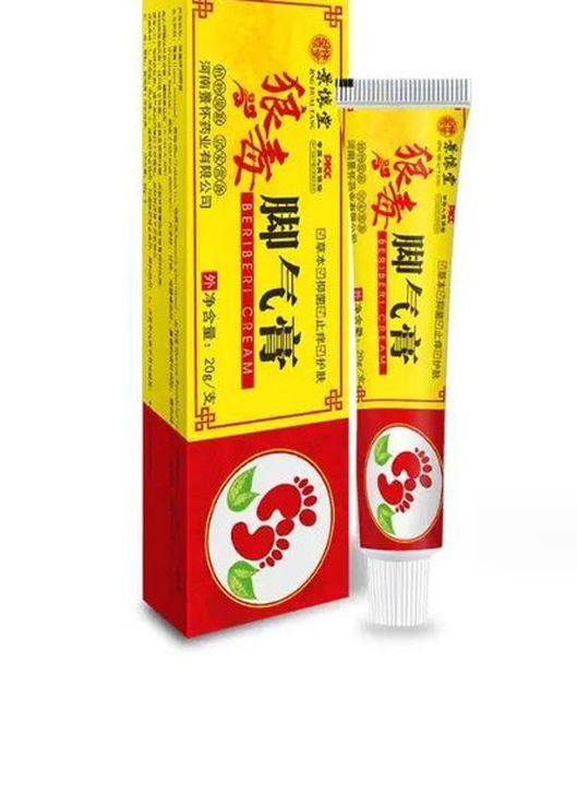 Китайський антибактеріальний крем для ніг від запаху та грибка Jinghuaitang 20 г No Brand (273410330)