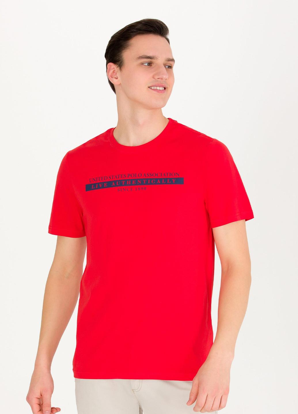 Красная футболка U.S. Polo Assn.