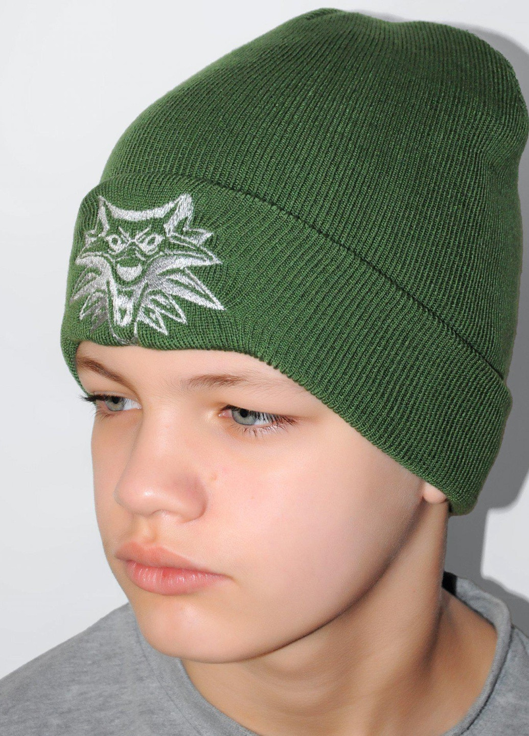 Шапки дитячі Шапка на хлопчика з вишивкою (ведьмак)18143 Lemanta (259483341)