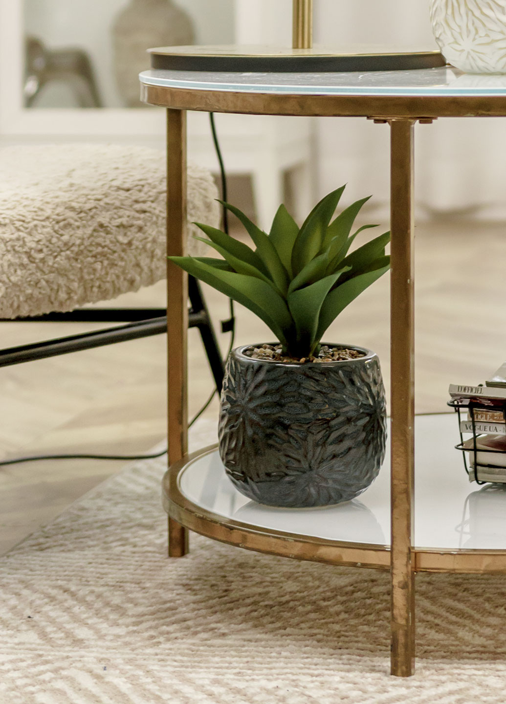 Горшок с искусственным растением, 13х13х22 см MVM (258760812)