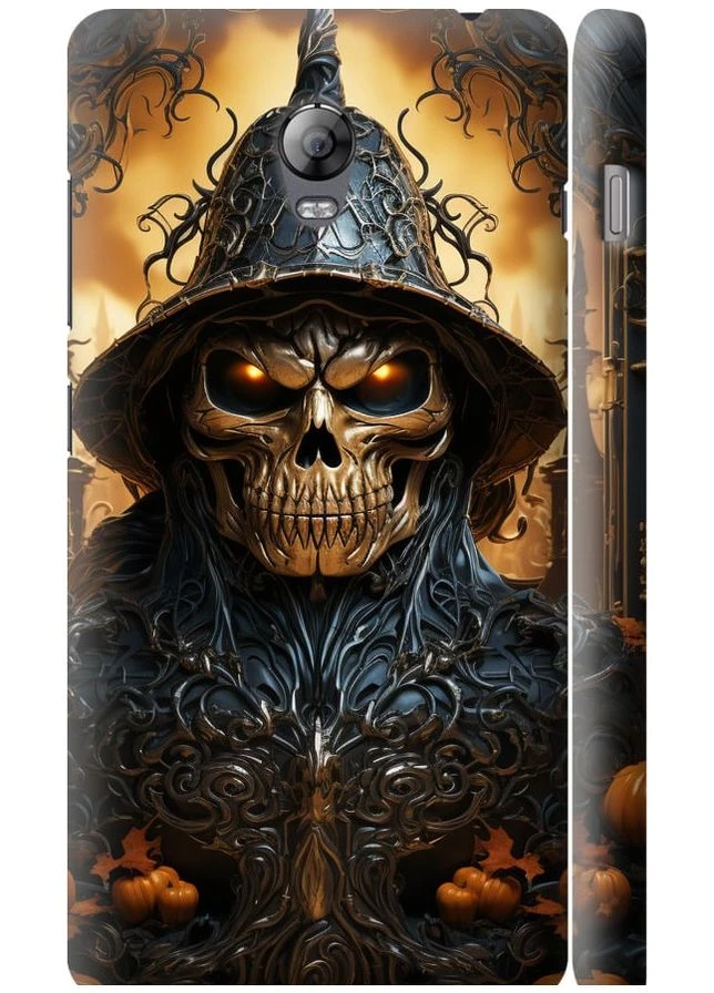 3D пластиковый матовый чехол 'Череп 2' для Endorphone Lenovo Vibe P1 (266810893)