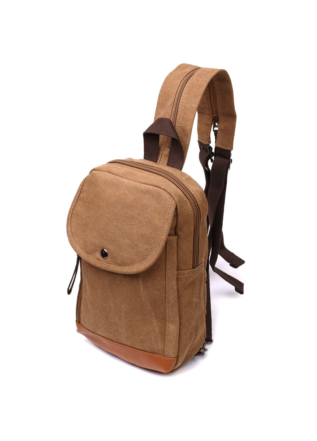 Практичний рюкзак для чоловіків із щільного текстилю 22183 Коричневий Vintage (267948737)