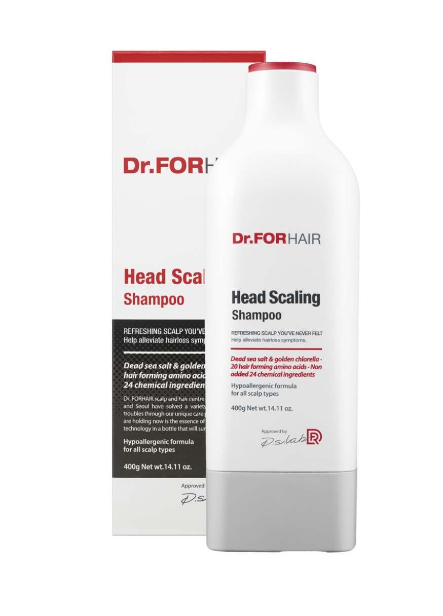 Шампунь з частинками солі для глибокого очищення шкіри голови Head Scaling Shampoo 400 мл Dr.Forhair (268218797)