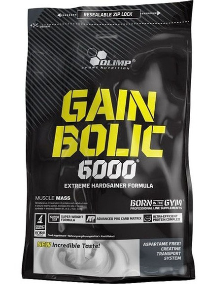 Olimp Nutrition Gain Bolic 6000 1000 g /10 servings/ Strawberry Olimp Sport Nutrition (256776974)