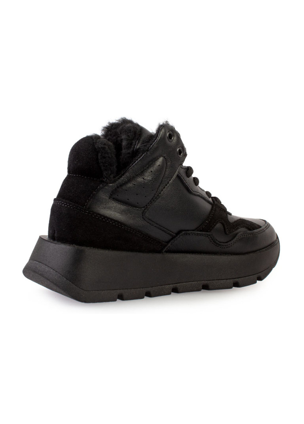 Черные зимние кроссовки женские бренда 8501220_(1) ModaMilano