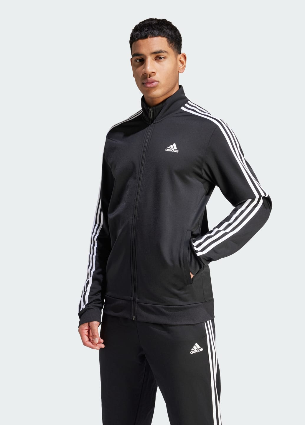 Олимпийка Essentials Warm-Up 3-Stripes adidas (276390571)