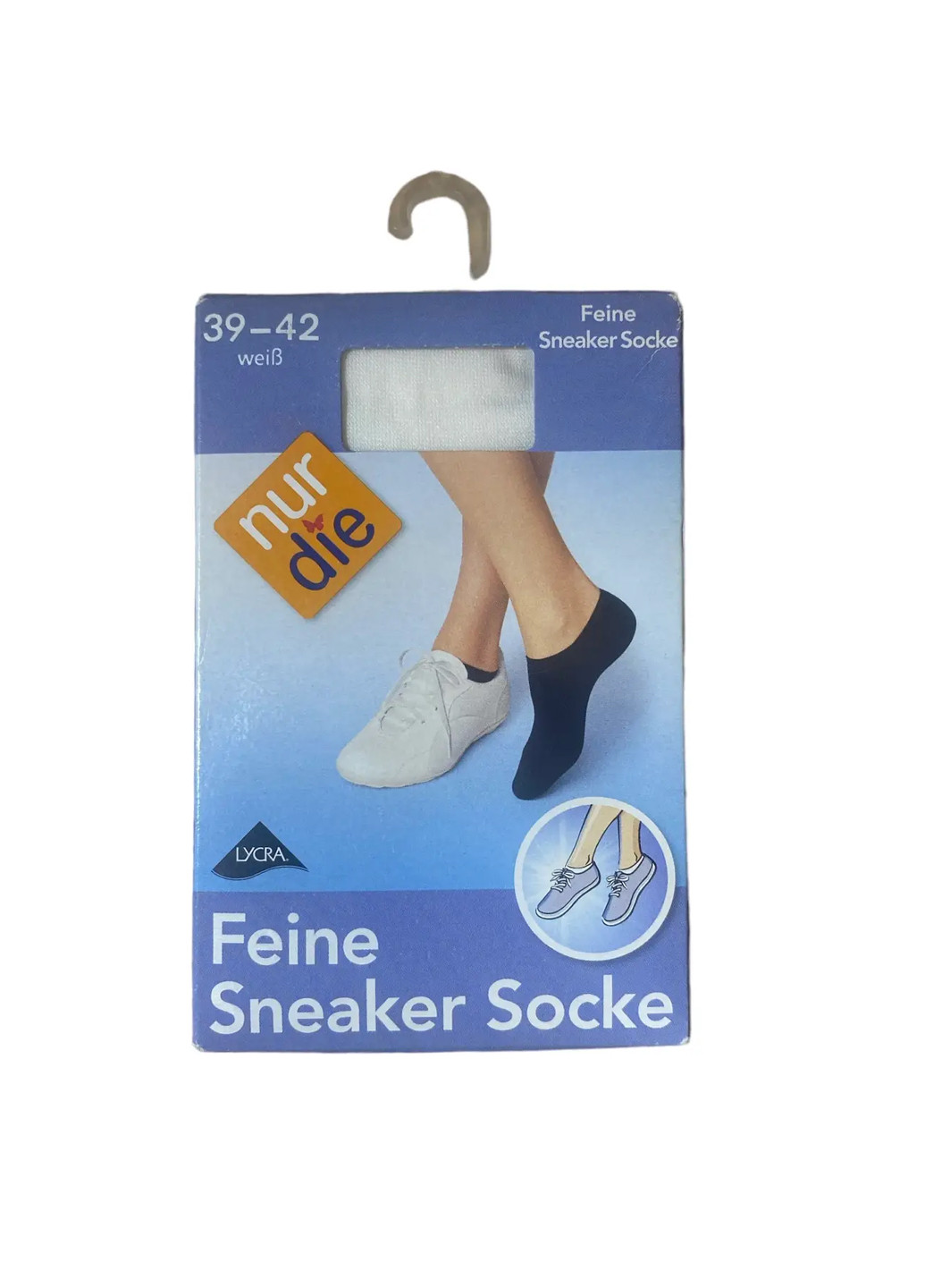 Жіночі шкарпетки короткі для кросівок р. 39-42 Білий Nur Die 611510 (278033186)
