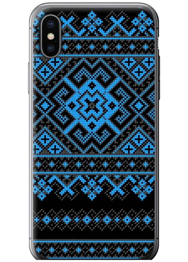 Силиконовый чехол 'Вышиванка 44' для Endorphone Apple iPhone X (269358938)