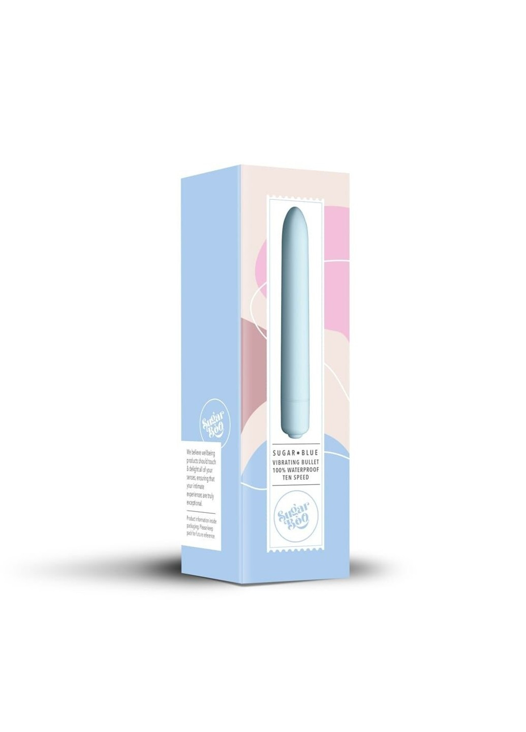 Мини-вибратор SugarBoo Sugar Blue, 10 уровней интенсивности ADDICTION (258261736)