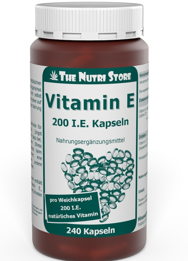Vitamin E 200 IU 240 Caps ФР-00000226 The Nutri Store (256724773)