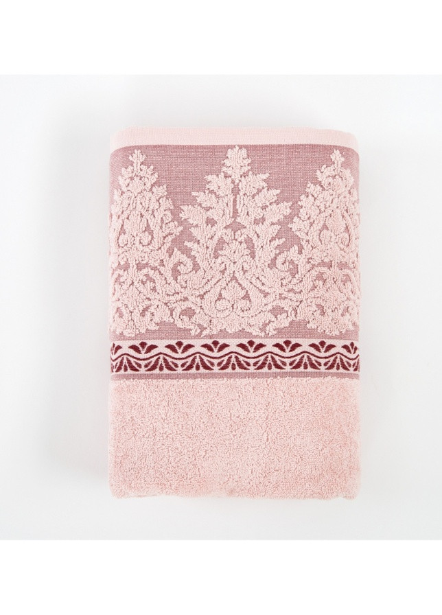 Irya полотенце jakarli - vanessa pembe розовый 90*150 орнамент розовый производство - Турция