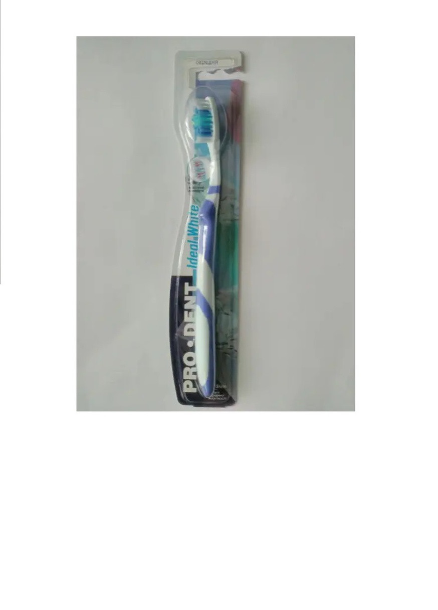 Зубна щітка Ideal White середньої жорсткості Prodent (258653242)