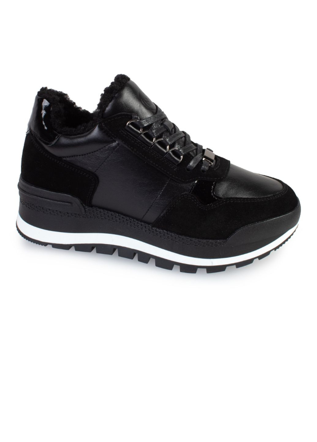 Черные зимние кроссовки женские бренда 8501353_(1) ModaMilano