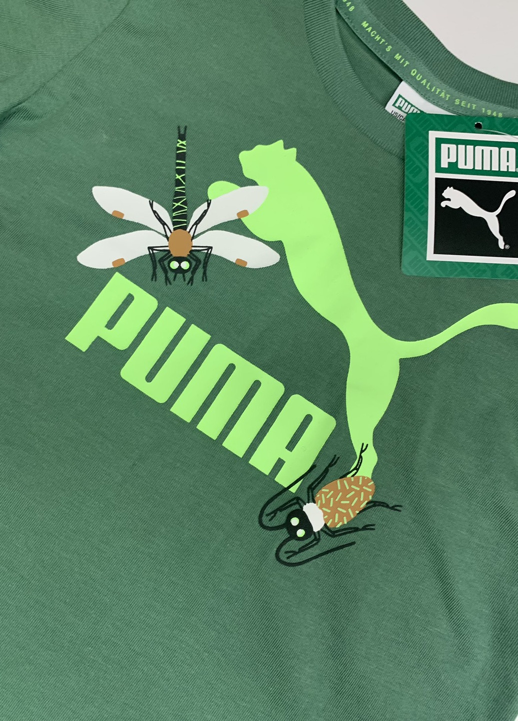 Зеленая футболка Puma