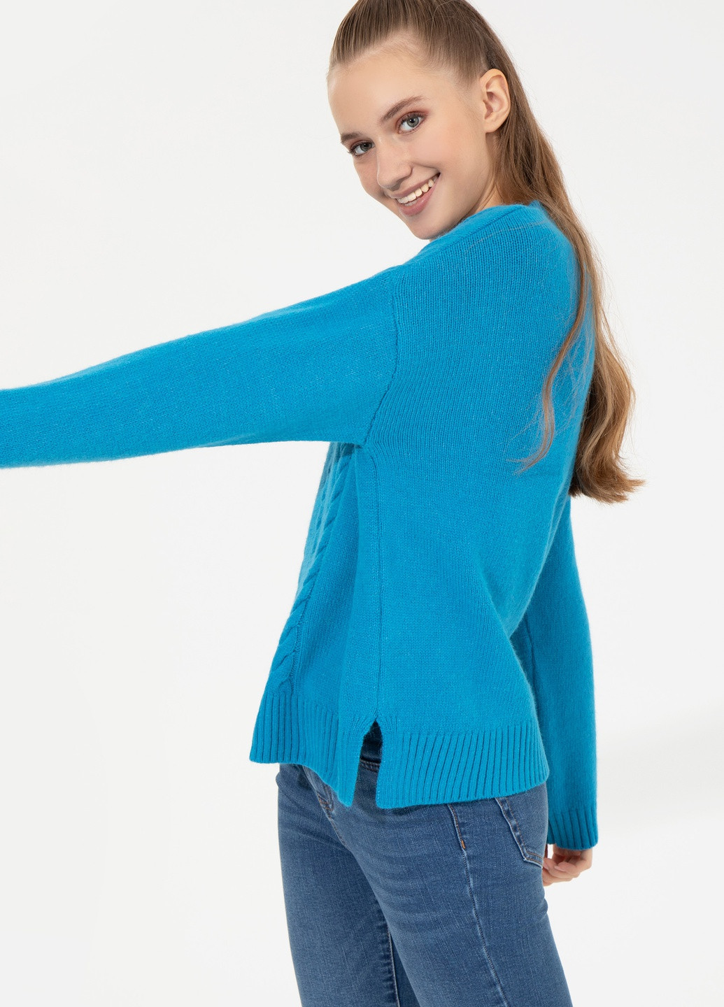 Синий свитер женский U.S. Polo Assn.