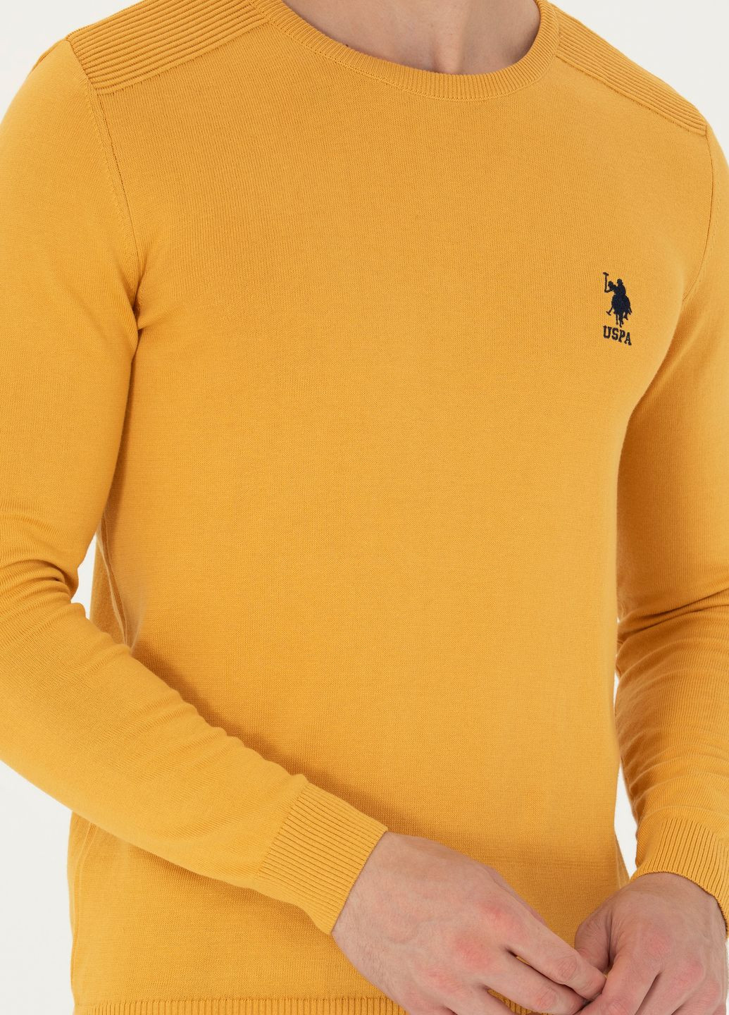 Жовтий светр чоловічий U.S. Polo Assn.