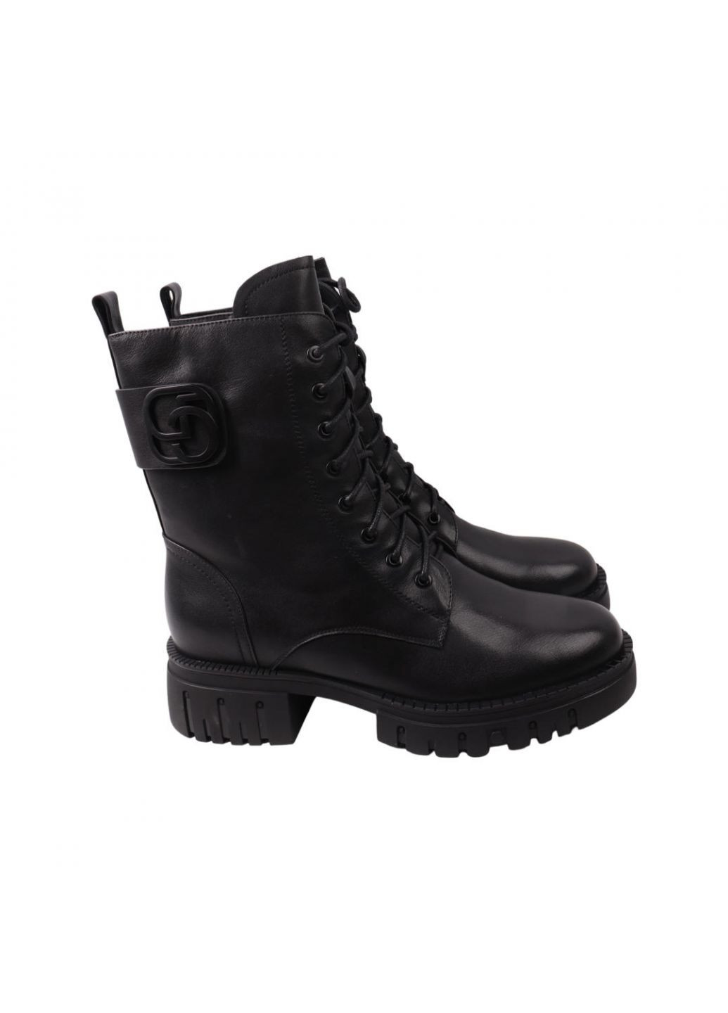 Черевики жіночі чорні натуральна шкіра Molka 182-22ZHC (257439413)