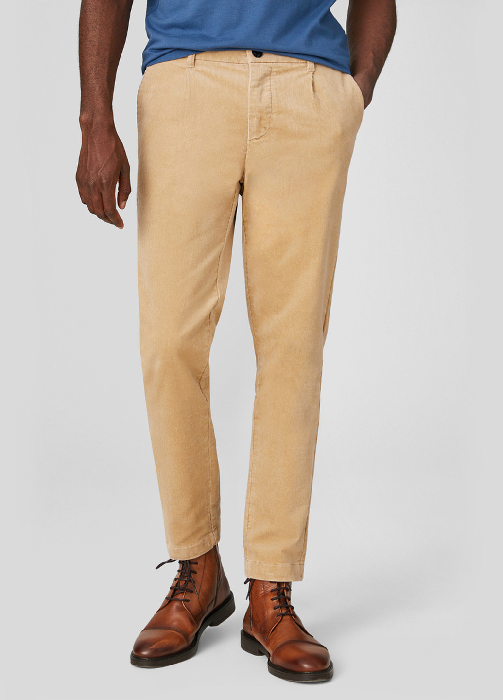 Вельветові штани чоловічі (2 шт) C&A tapered cropped (262443042)