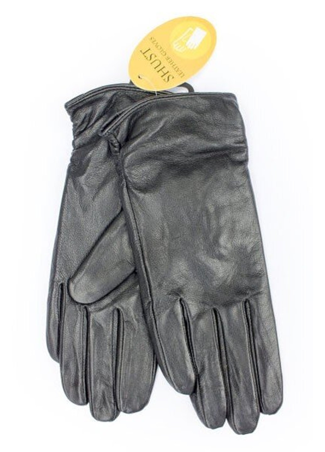 Черные кожаные женские перчатки Shust Gloves (266143008)