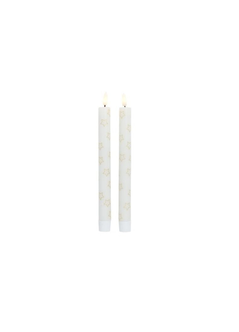 Новорічна LED-свічка парафін в.25см 2шт/упаковка No Brand (266915549)