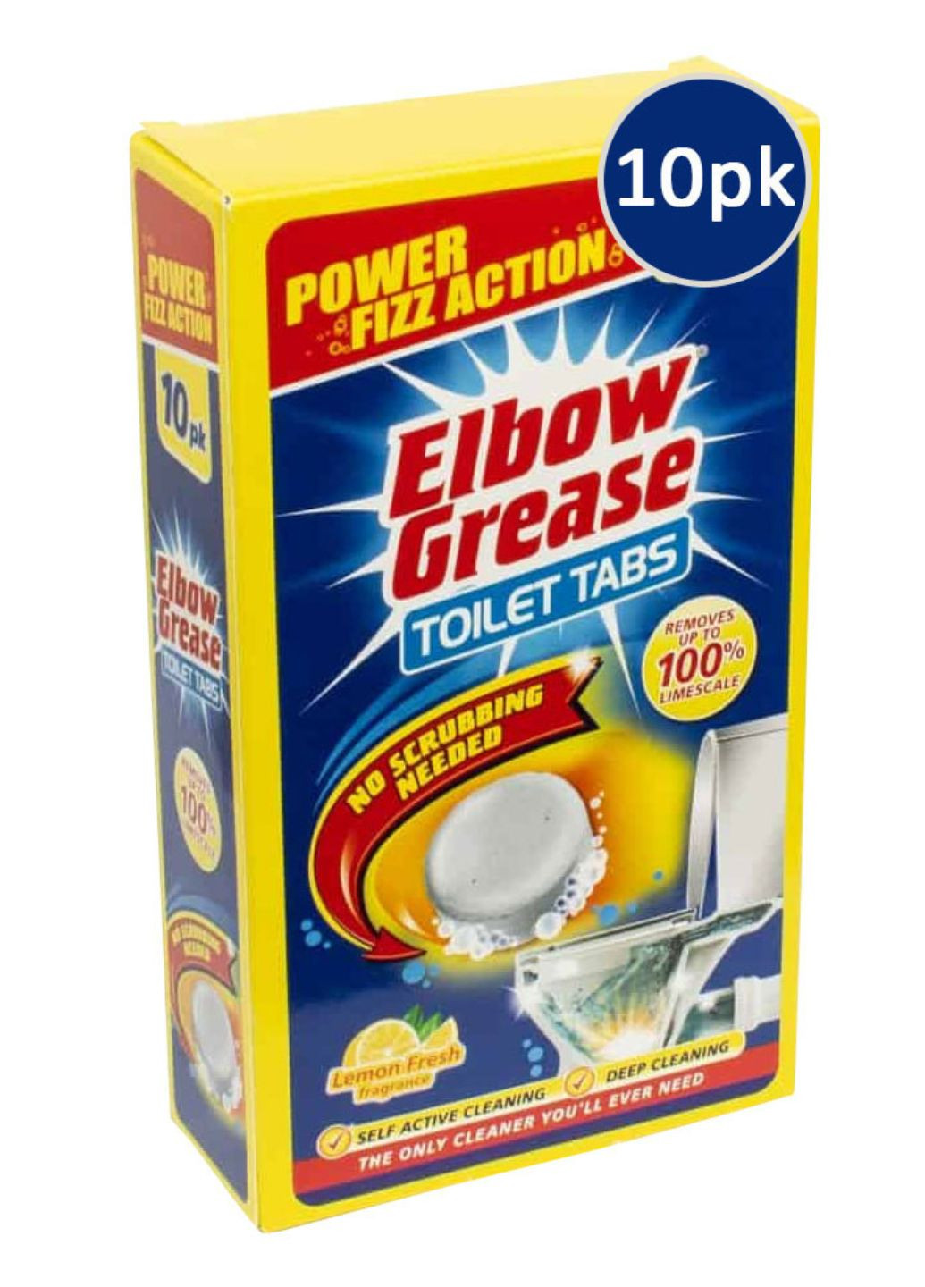 Таблетки для чищення унітазу Toilet Tabs Lemon Fresh 10шт Elbow Grease (274253531)