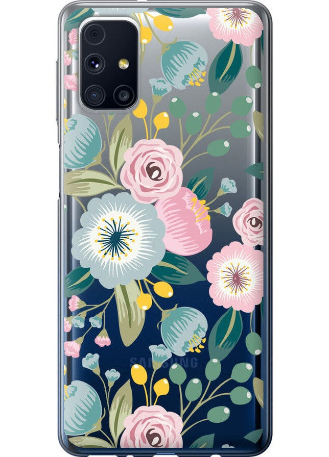 2D пластиковий чохол 'Квіткові шпалери v2' для Endorphone Samsung Galaxy M31s M317F (258085724)