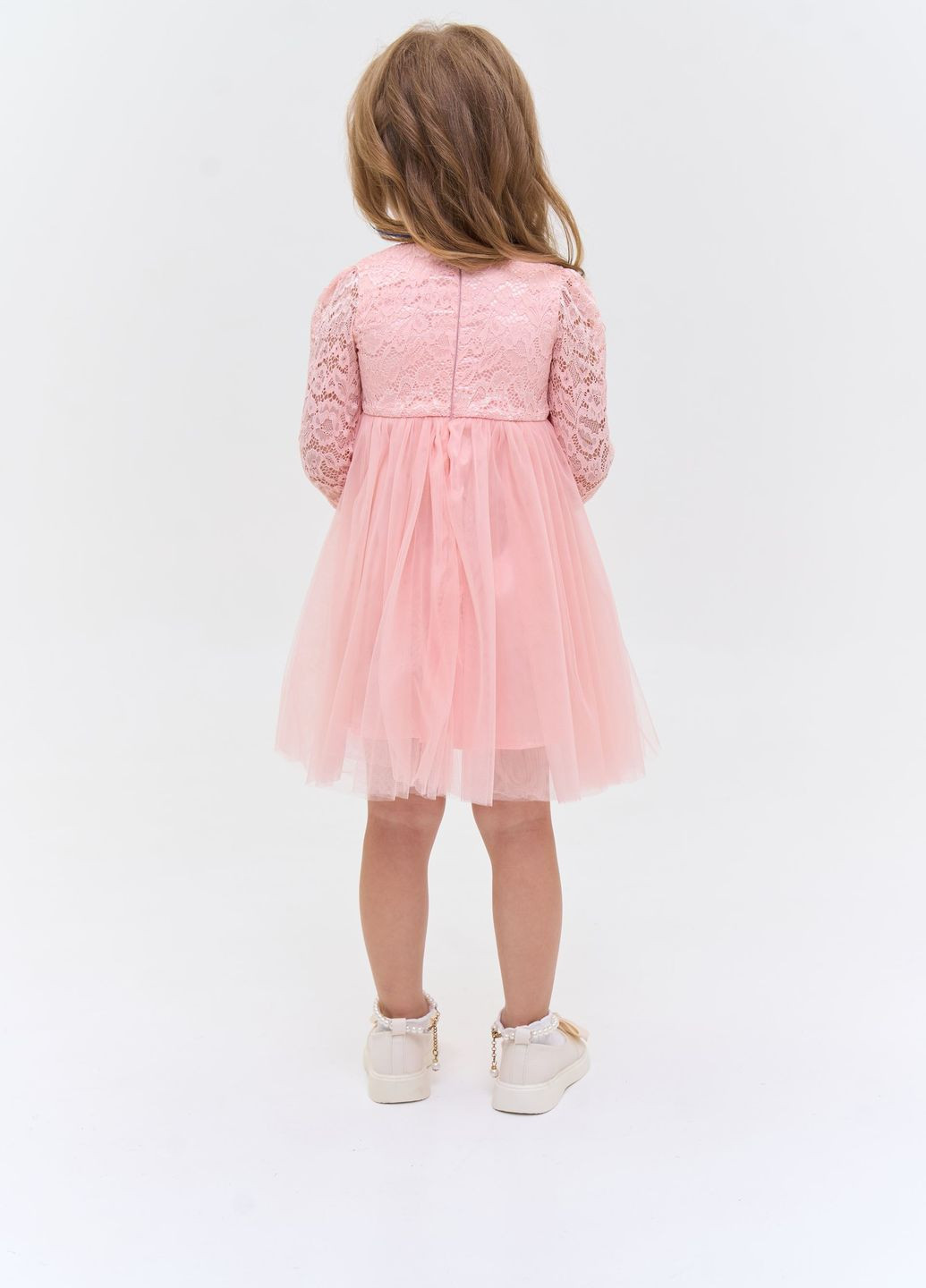 Розовое платье нарядное гипюр Yumster (268734839)