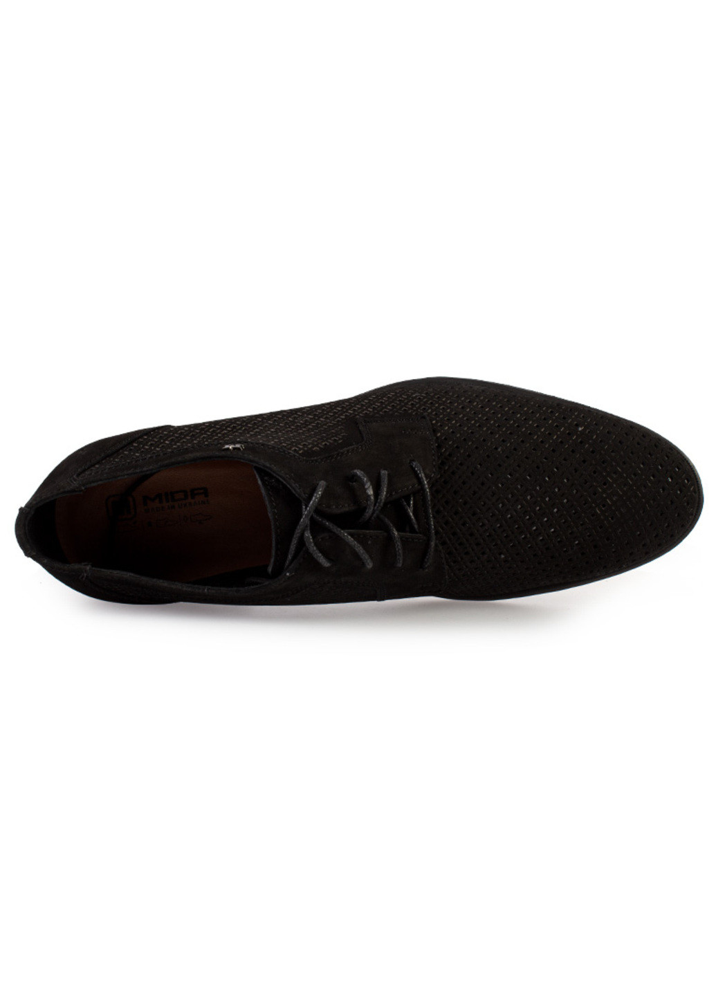 Черные повседневные туфли мужские бренда 9200260_(1) Mida на шнурках