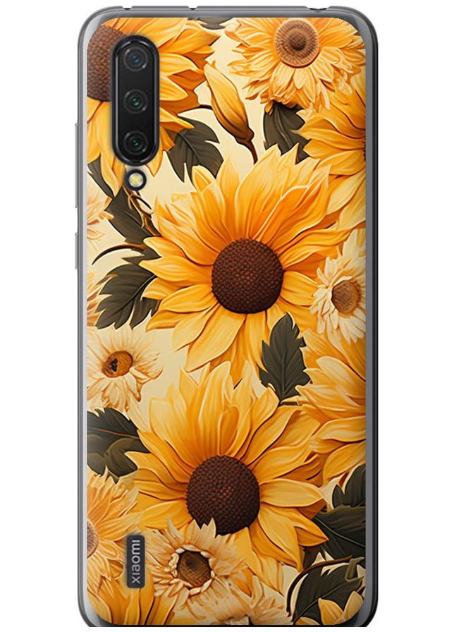 Силиконовый чехол 'Подсолнухи 2' для Endorphone Xiaomi Mi 9 Lite (267240475)
