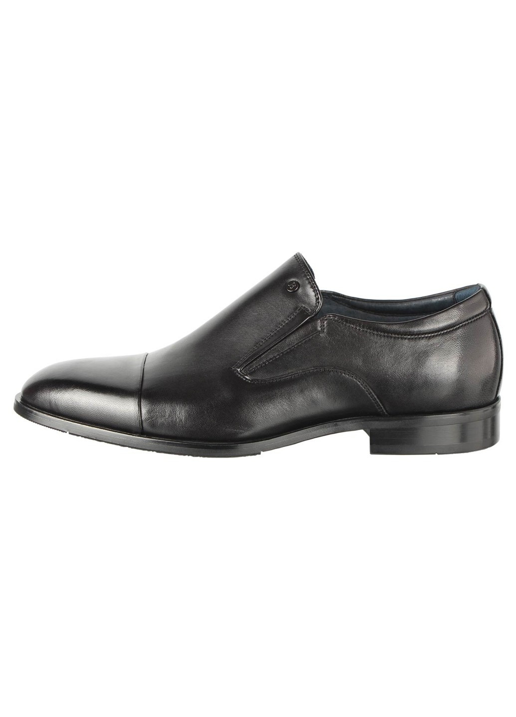 Черные мужские классические туфли 196495 Buts без шнурков