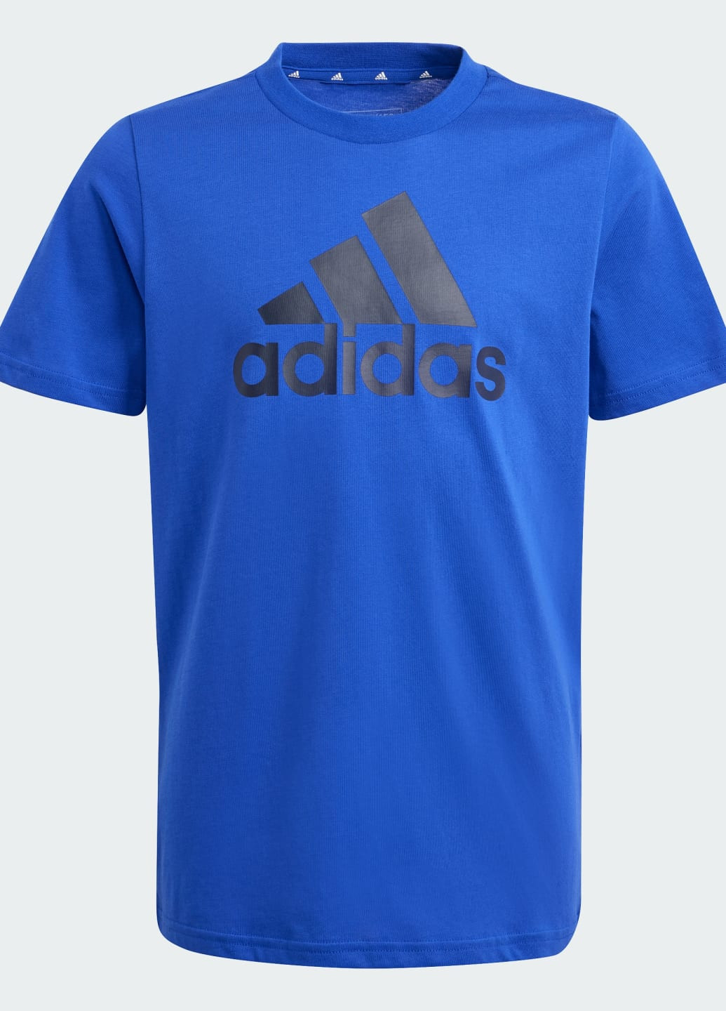 Синяя демисезонная футболка essentials big logo cotton adidas