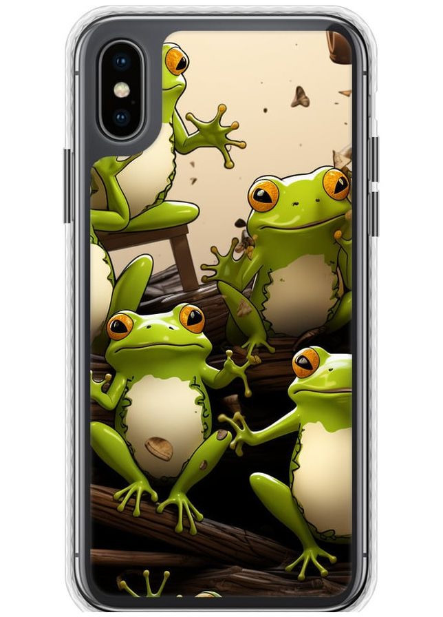 Чехол Bumper чехол 'Жабки' для Endorphone Apple iPhone X (266906607)
