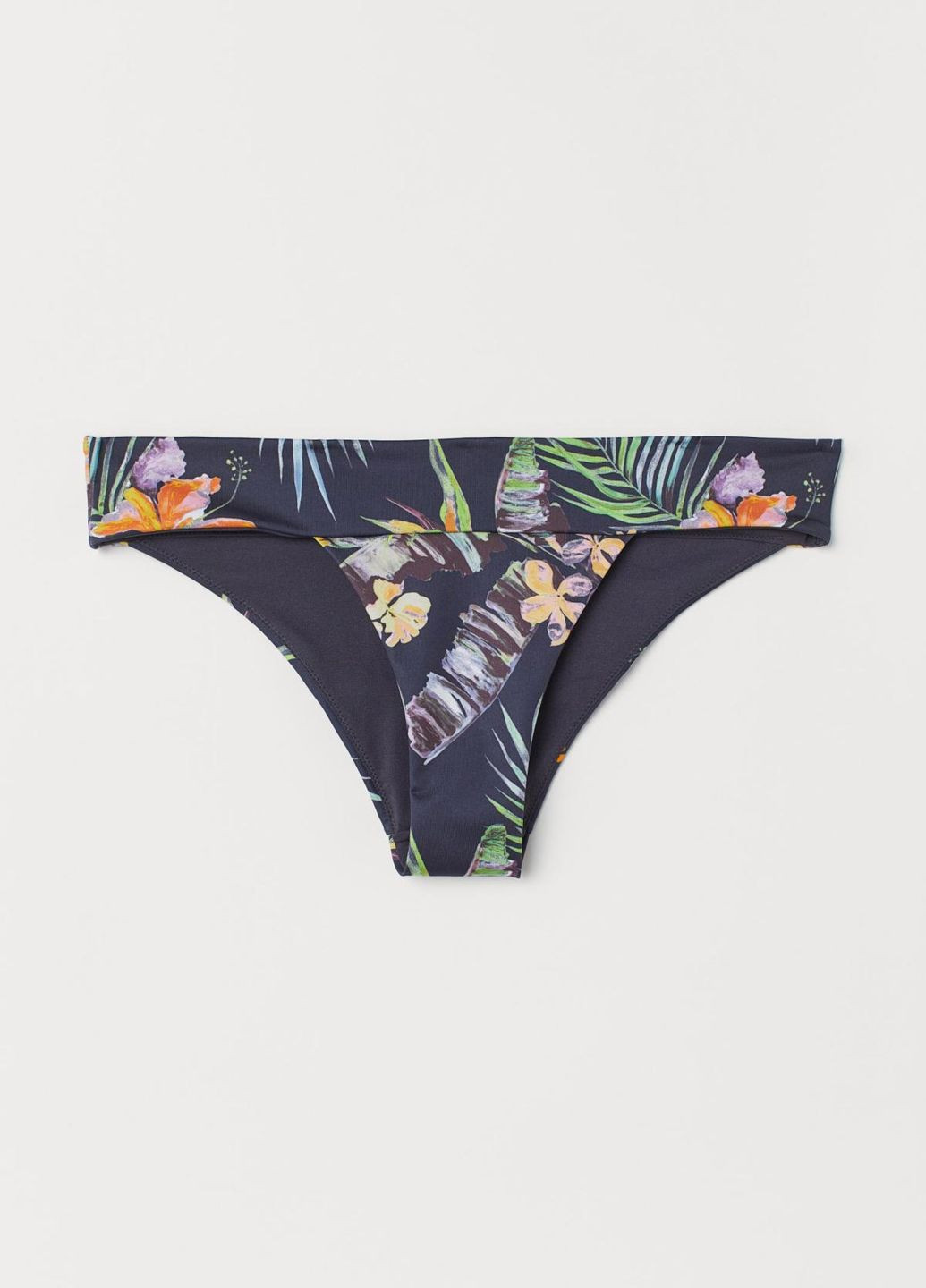 Синие купальные трусики-плавки с цветочным принтом H&M