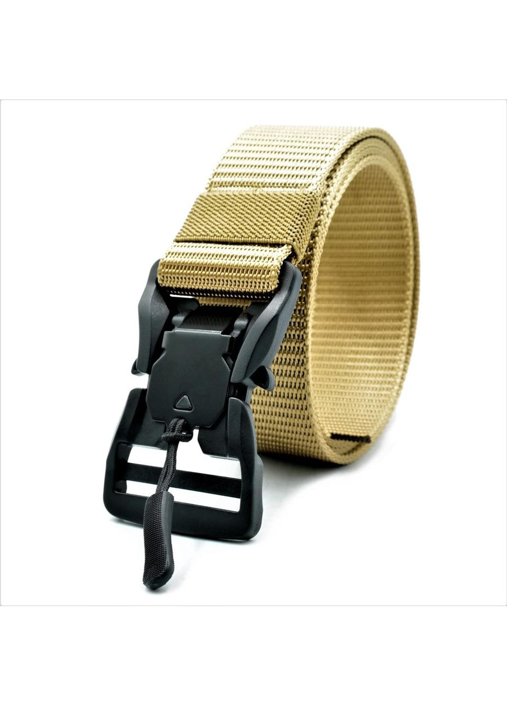 Тактический ремень тканевый с магнитной пряжкой Weatro 3,8 х 120 см Койот tkn-38-tkt-009 Le-Mon (268121430)