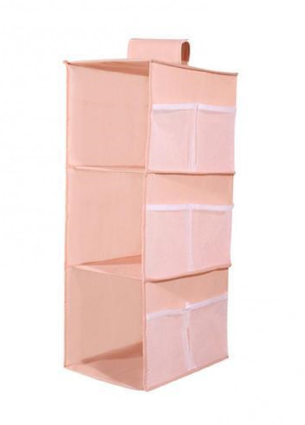 Подвесной органайзер модуль шкаф для хранения одежды обуви вещей сумок на 3 ячейки 60х30х22 см (474426-Prob) Розовый Unbranded (258417108)