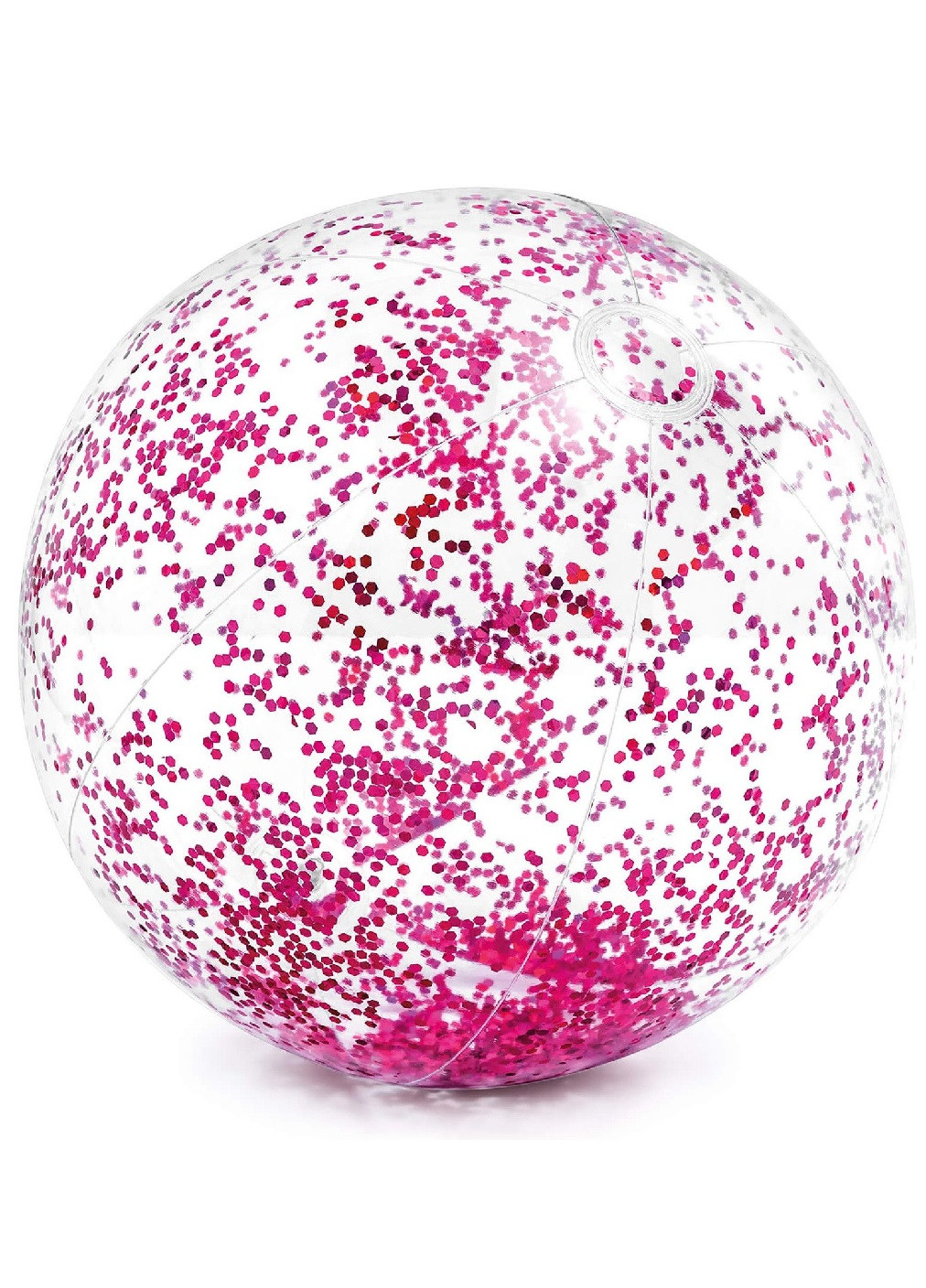 Надувний великий м'яч для пляжу з глітером 51 см (473826-Prob) Рожевий блиск Unbranded (256608369)