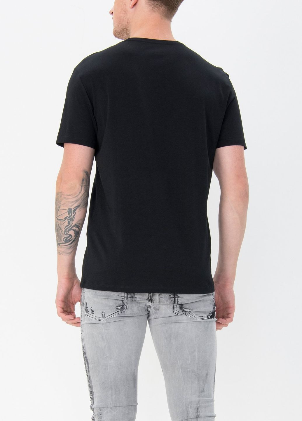 Черная футболка мужская Armani Exchange
