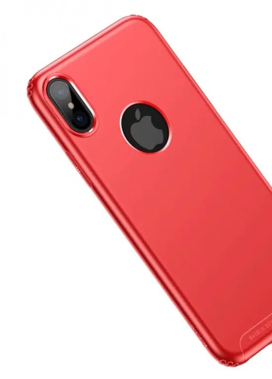 Чехол пластиковый с прорезями и вырезом для iPhone X/Xs red ARM (259907111)