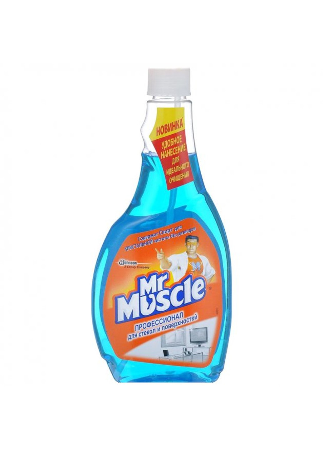 Средство для мытья стекол и других поверхностей Профессионал со спиртом запасной блок 500 мл Mr Muscle (273438906)