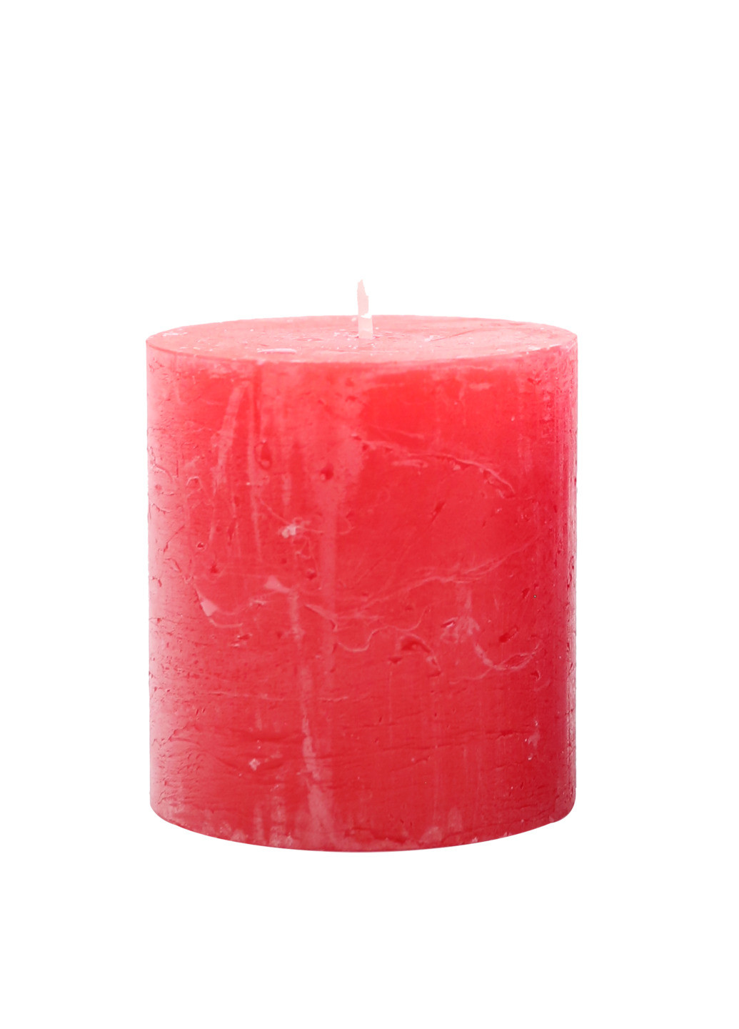 Свеча цилиндрическая Rustic красная 75*70 (33 ч) Candlesense Decor (257033615)