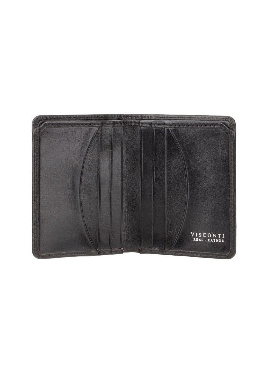 Шкіряний чоловічий гаманець з RFID захистом cr91 blk Visconti (261855897)