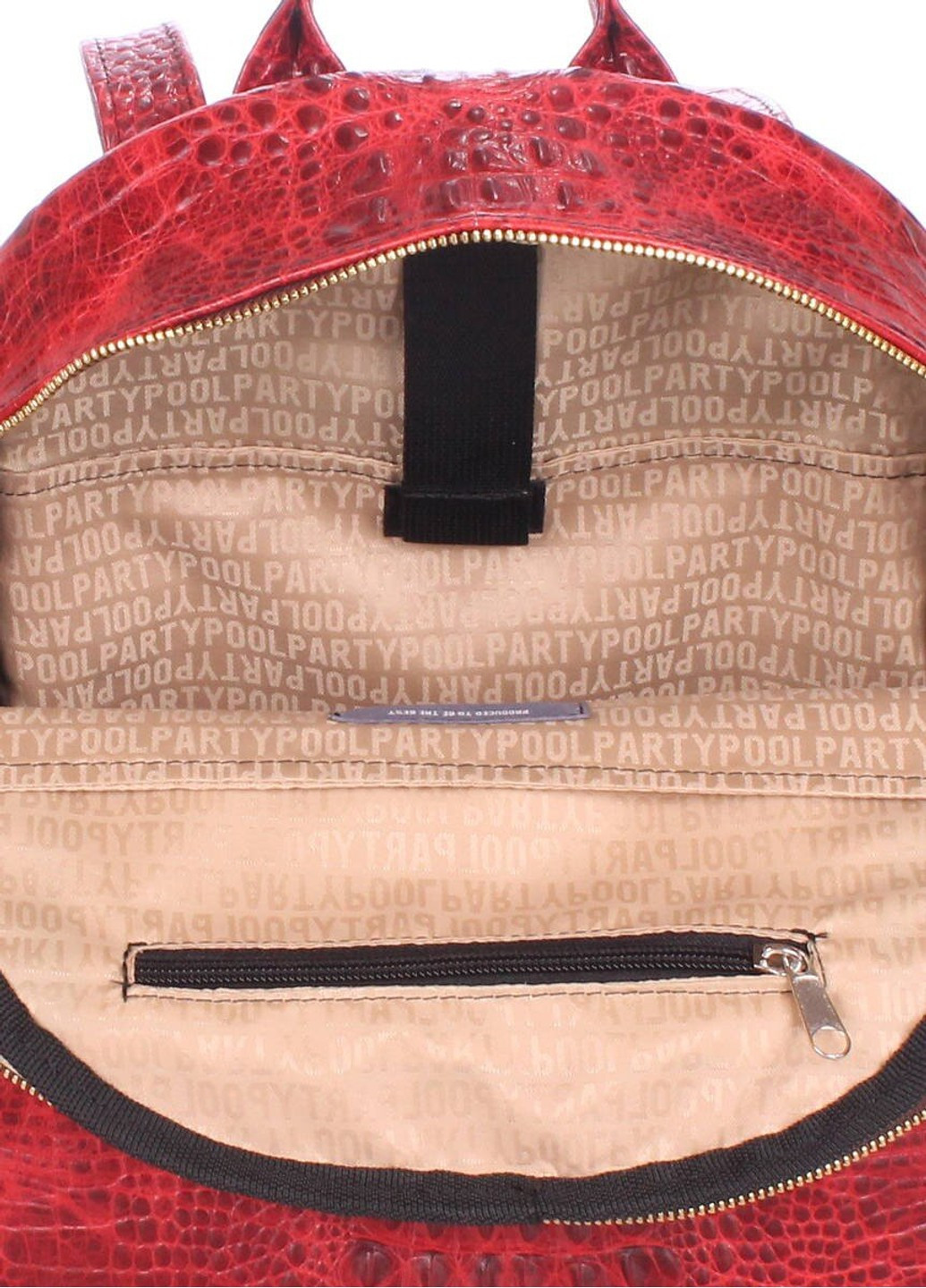 Молодіжний рюкзак жіночий Mini червоний PoolParty (262891866)