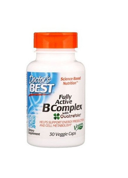 Fully Active B Complex 30 Veg Caps Doctor's Best (256721452)