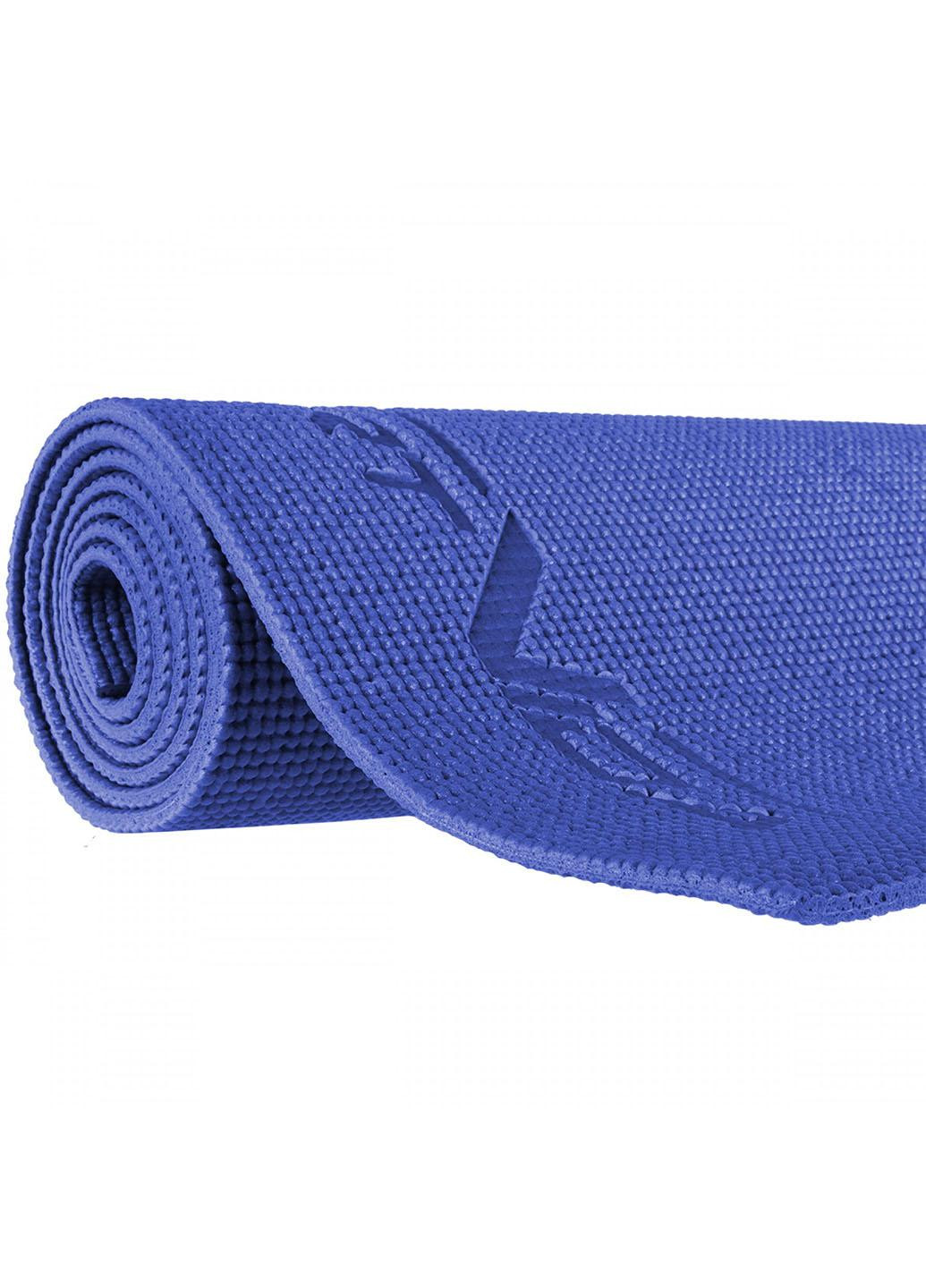 Килимок спортивний PVC 6 мм для йоги та фітнесу SV-HK0053 Blue SportVida (263131186)