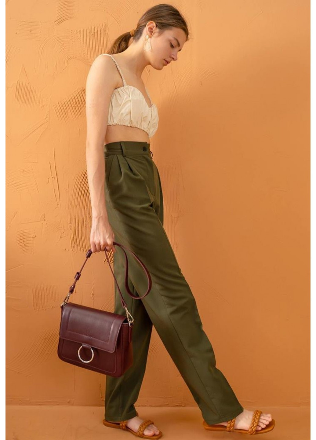 Женская кожаная сумка Jessie бордовая TW-JESSIE-VIN The Wings (263519027)