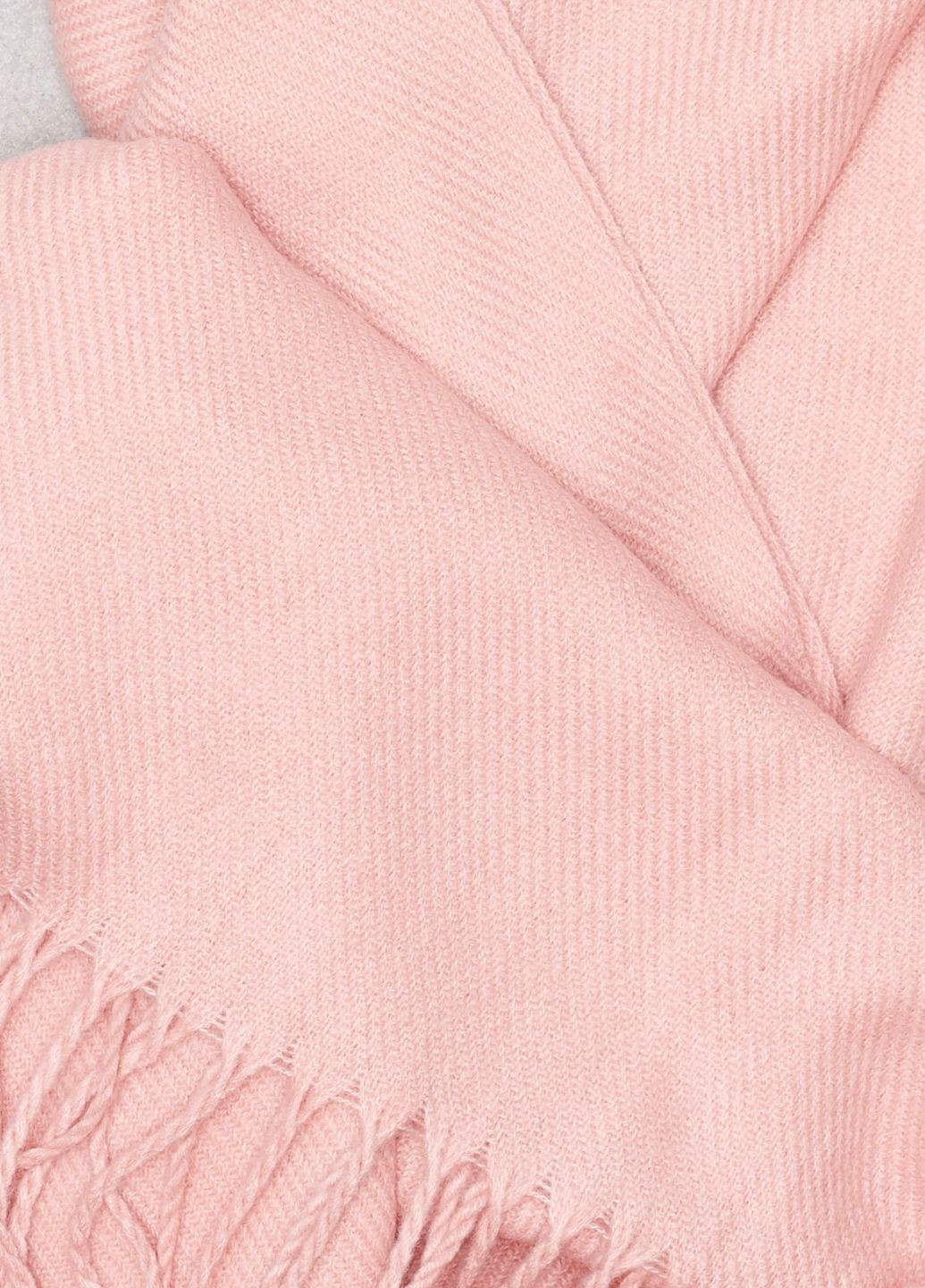 Шарф-палантин жіночий однотонний осінь-зима 180х70 см Рожевий Only (268467475)